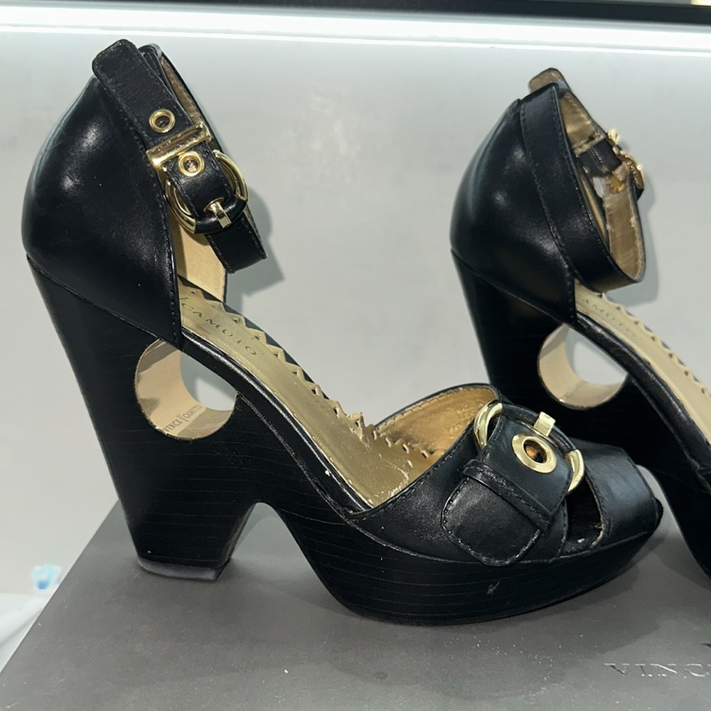 Peep toe heels
